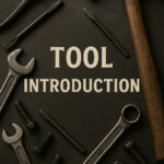 各種レンチ、プライヤー、ハンマー、ボルトなどが並ぶ工具写真の上に「TOOL INTRODUCTION」の文字が入った、工具紹介記事用のアイキャッチ画像。バイク整備やDIY向けの印象を与えるデザイン。